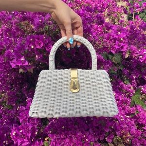 Vintage basketweave purse